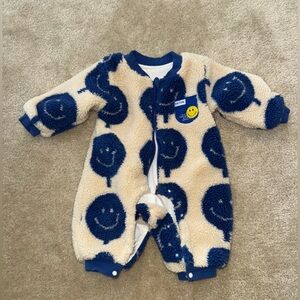 12 month old winter fleece onesie